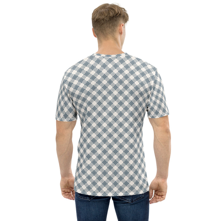 Premium Men's Jersey - White-Green Lattice