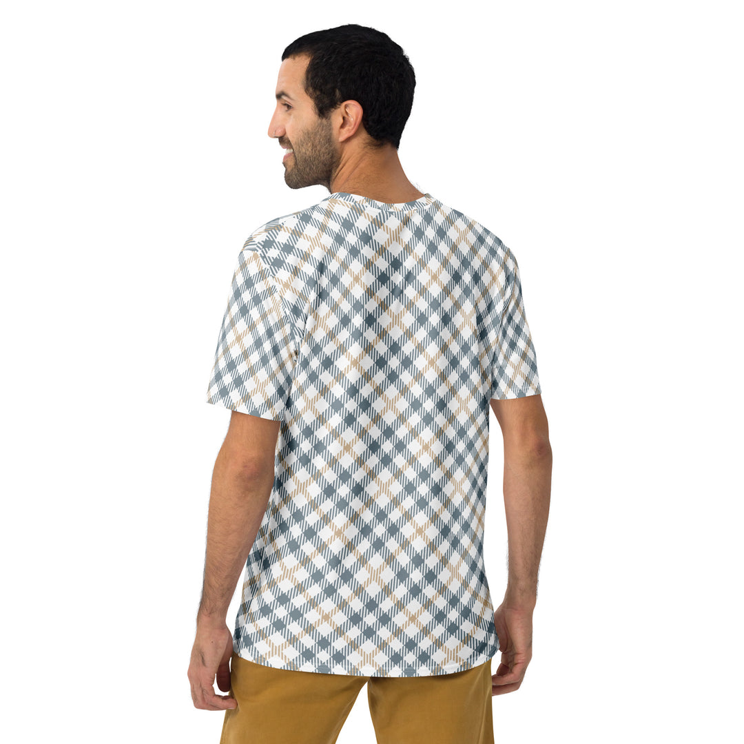 Premium Men's Jersey - Beige-Yellow Lattice