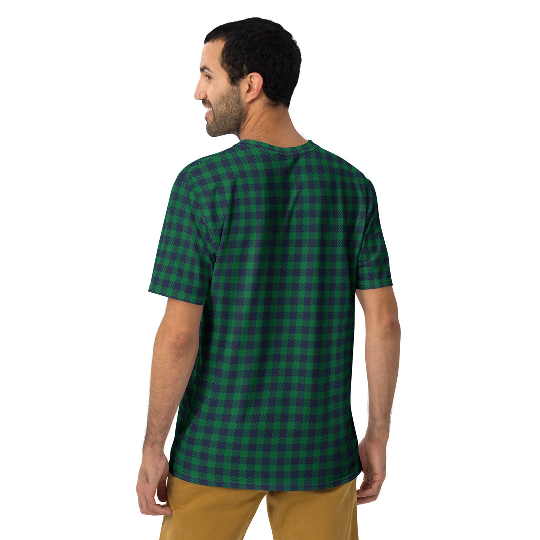 Premium Men's Jersey - Green-Blue Tartan