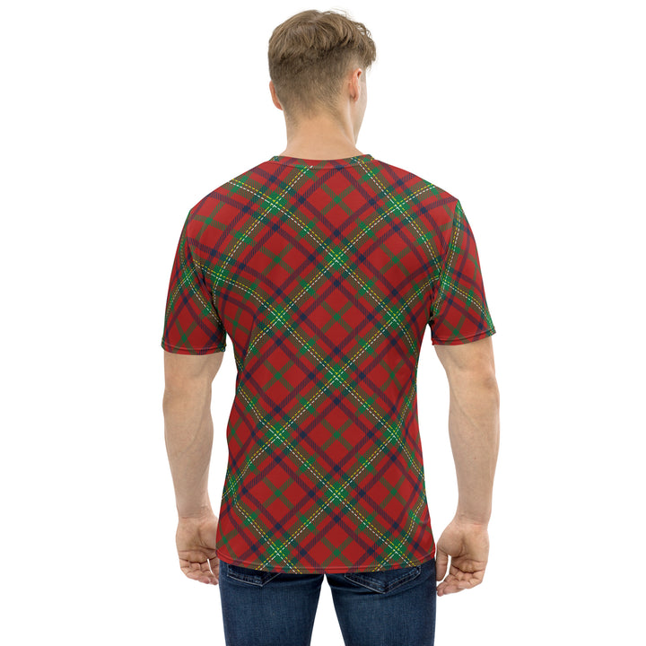 Premium Men's Jersey - Red-Green Tartan