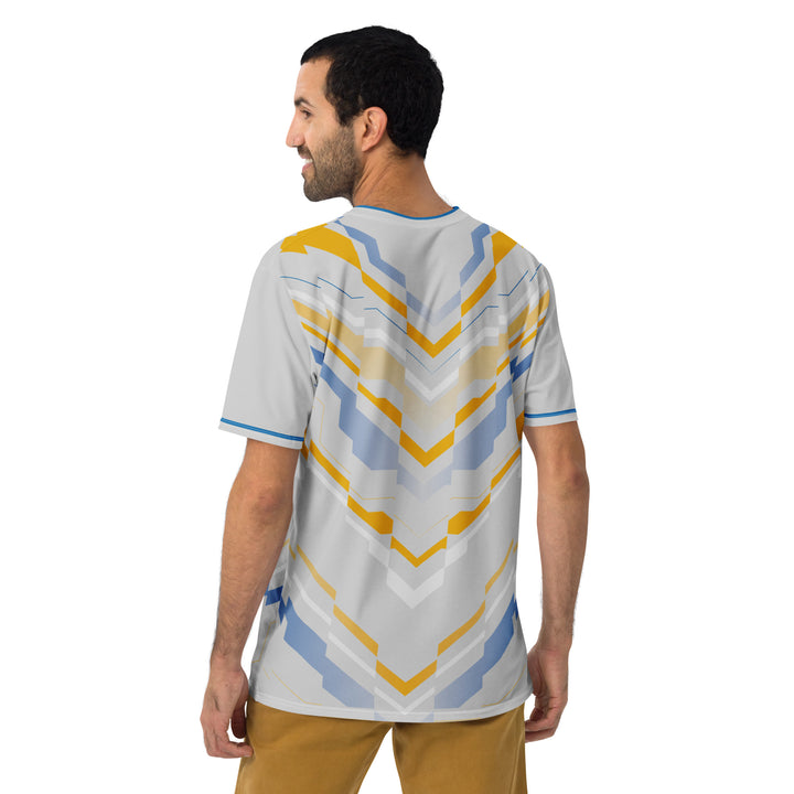 Premium Men's Jersey - Grey-Yellow Formation