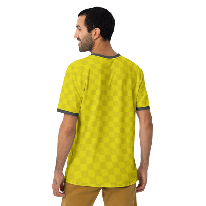 Premium Men's Jersey - Yellow-Grey Banner