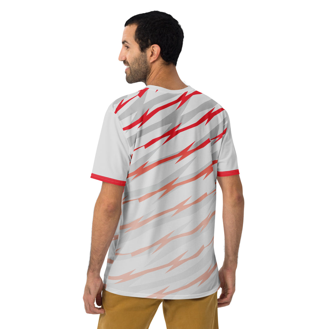 Premium Men's Jersey - White-Red Risk