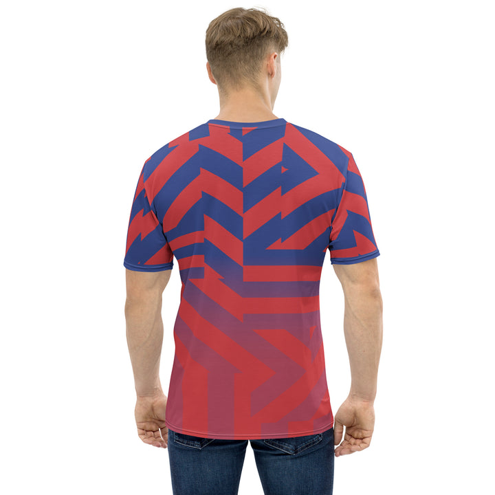 Premium Men's Jersey - Red-Blue Edge