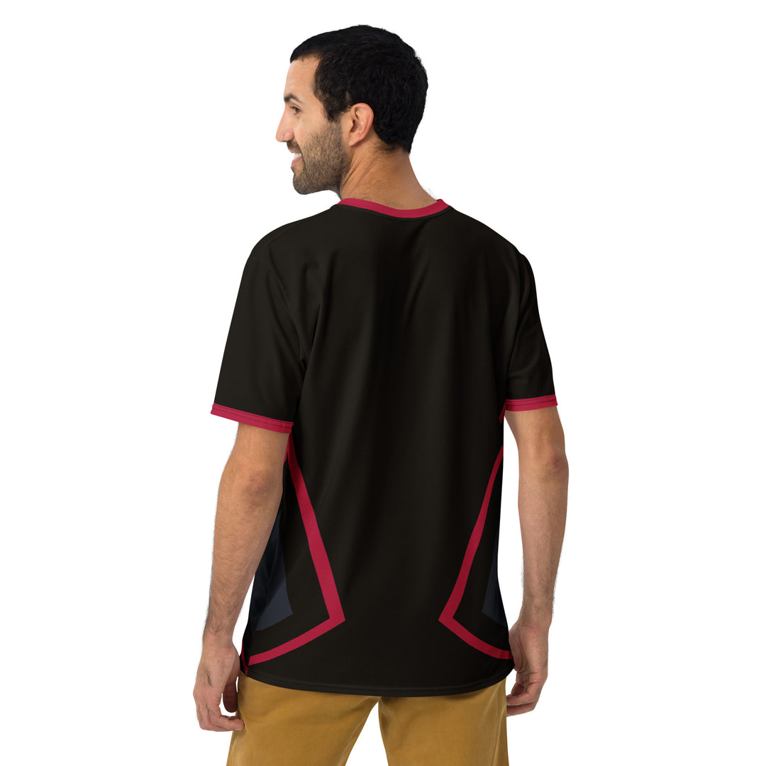 Premium Men's Jersey - Black-Red Hero