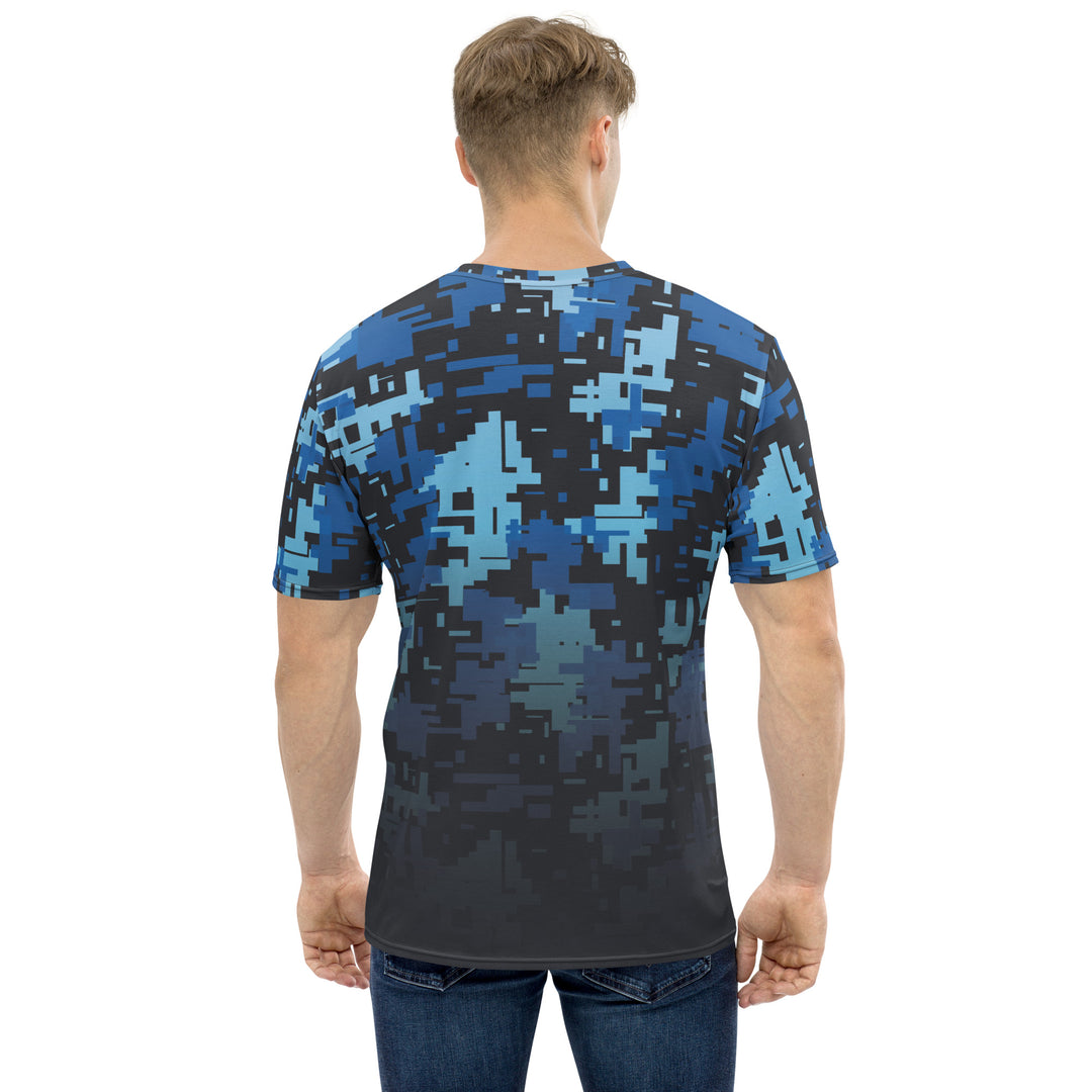 Premium Men's Jersey - Black-Blue Digital