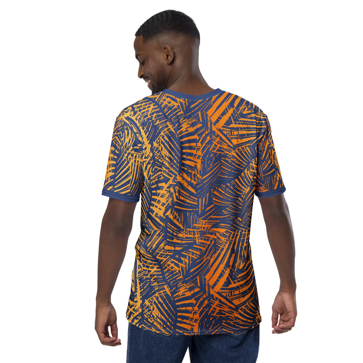 Premium Men's Jersey - Blue-Orange Leaves