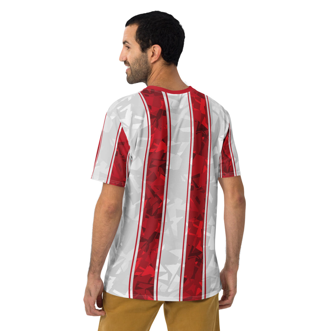 Premium Men's Jersey - Grey-Red Bar