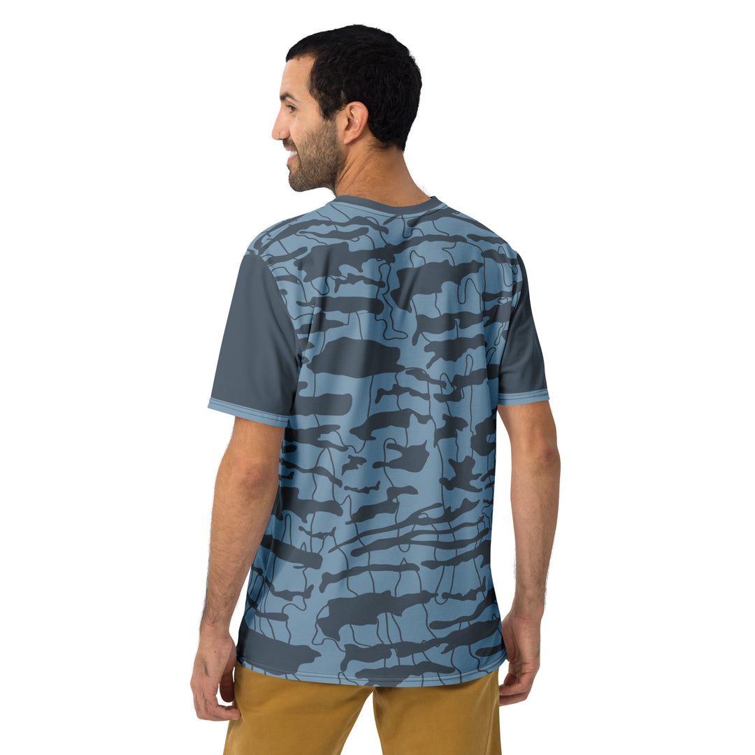 Premium Men's Jersey - Blue-Grey Mountain