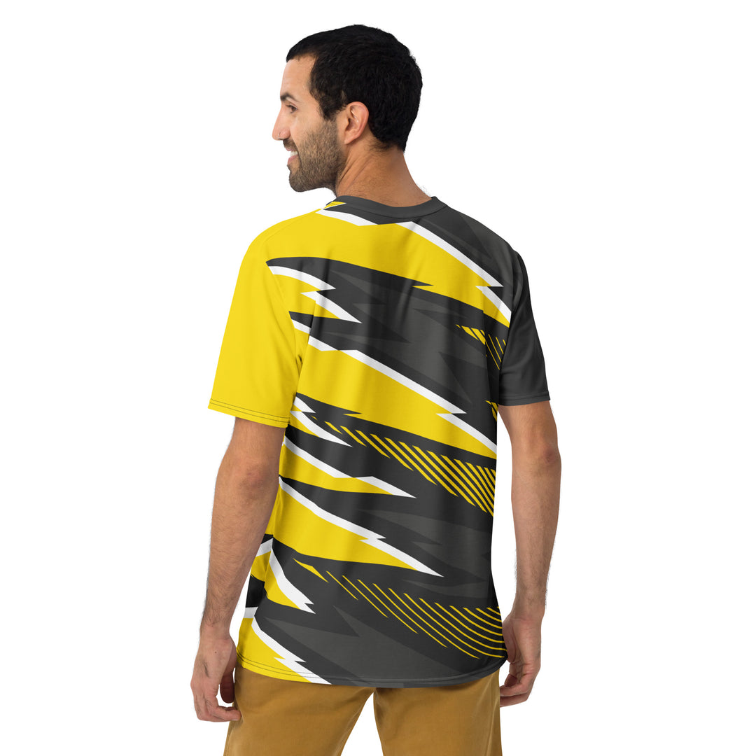 Premium Men's Jersey - Grey-Yellow Top