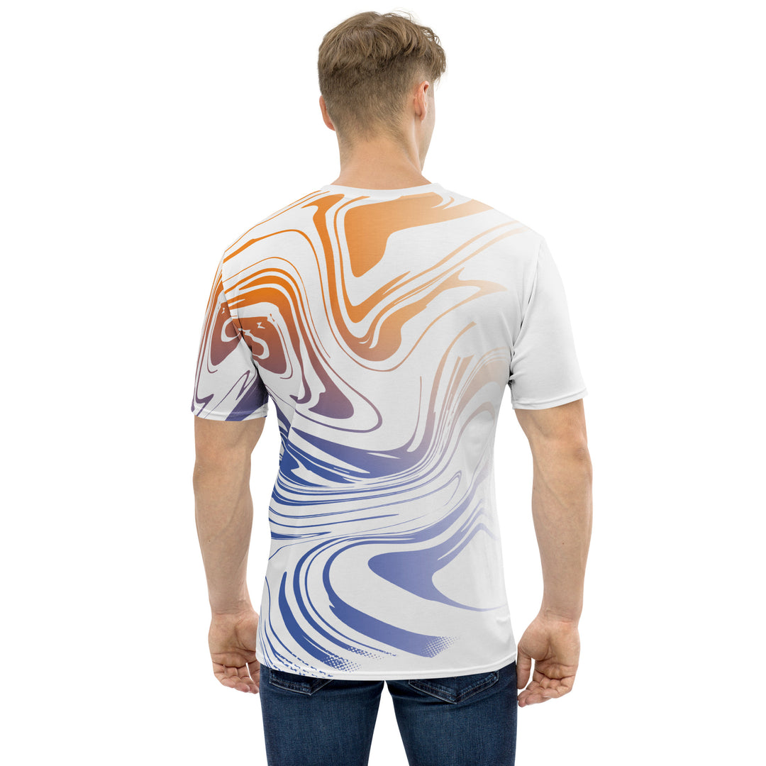 Premium Men's Jersey - White-Blue Blend