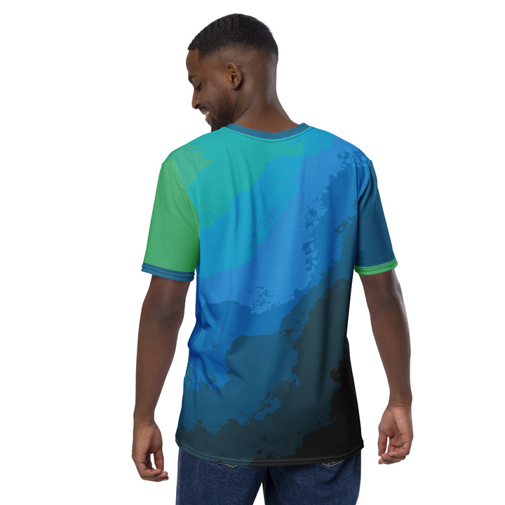 Premium Men's Jersey - Blue-Green Fog