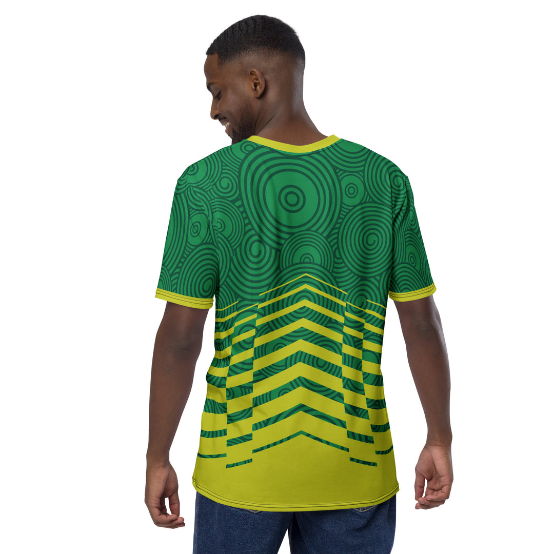 Premium Men's Jersey - Green-Yellow Hypnosis