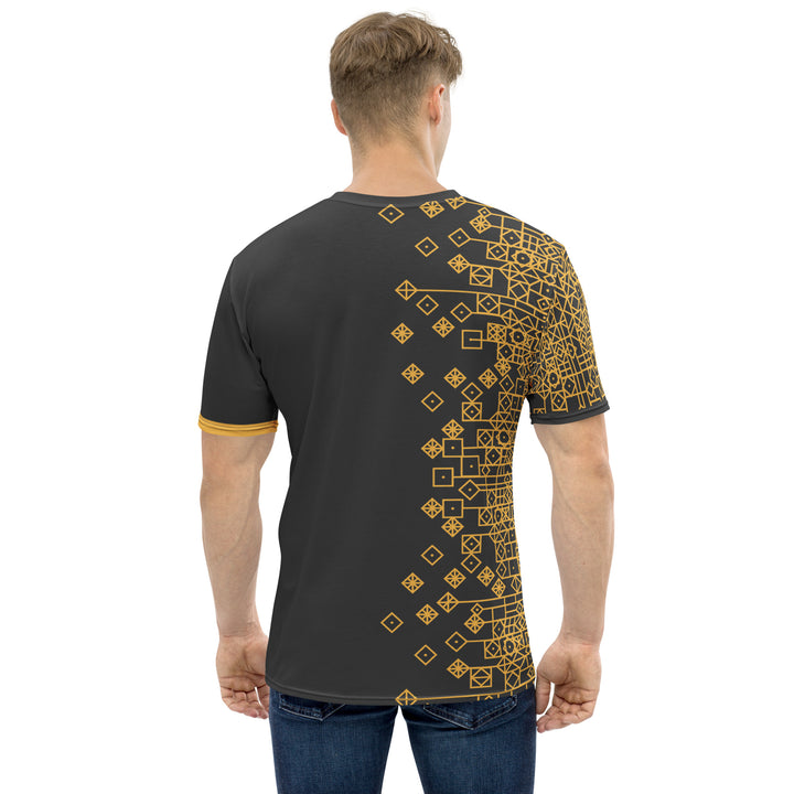 Premium Men's Jersey - Grey-Yellow Cosmic