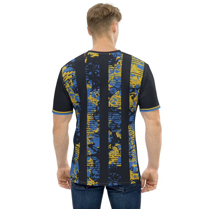 Premium Men's Jersey - Black-Blue Pillar