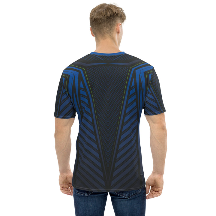 Premium Men's Jersey - Black-Blue Engine