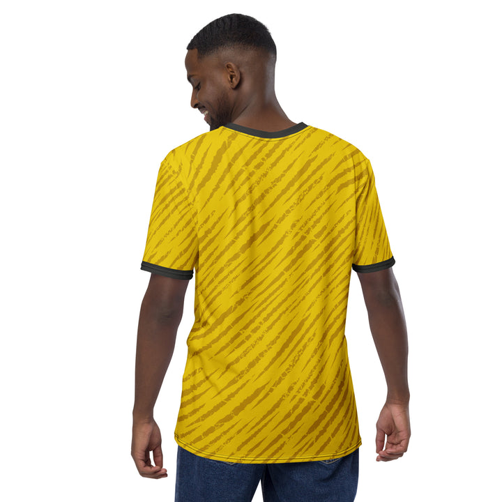 Premium Men's Jersey - Yellow-Grey Rain