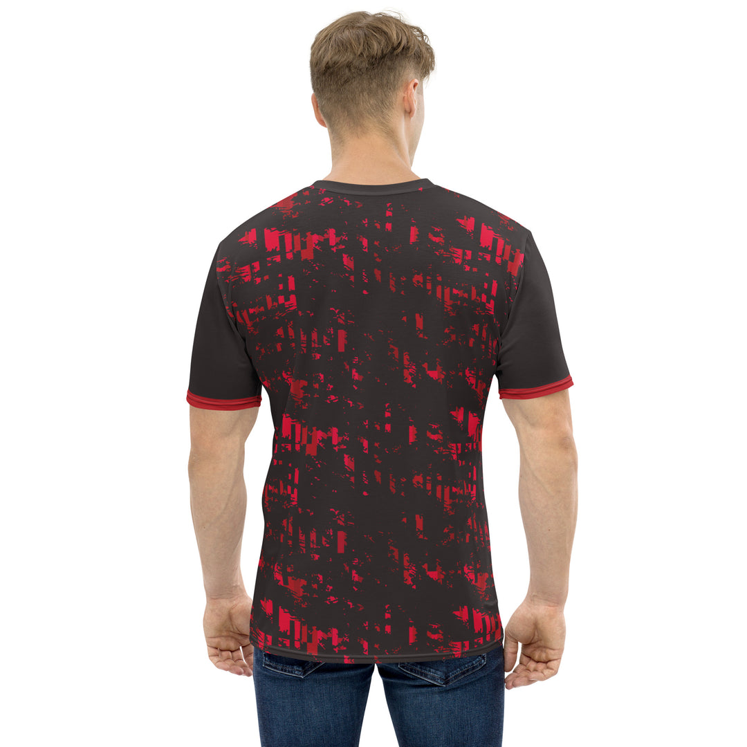 Premium Men's Jersey - Black-Red Fade