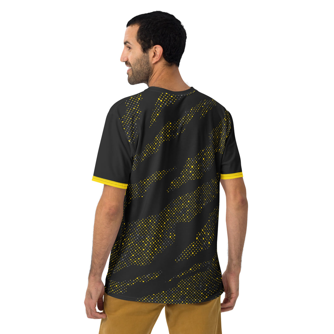 Premium Men's Jersey - Black-Yellow Cosmos