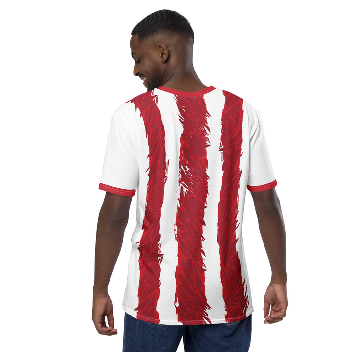 Premium Men's Jersey - White-Red Bar