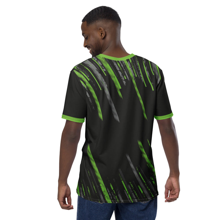 Premium Men's Jersey - Grey-Green Spike