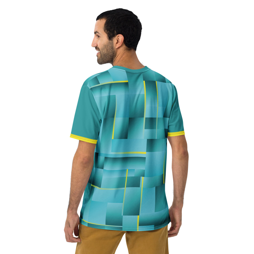 Premium Men's Jersey - Green-Yellow Riddle