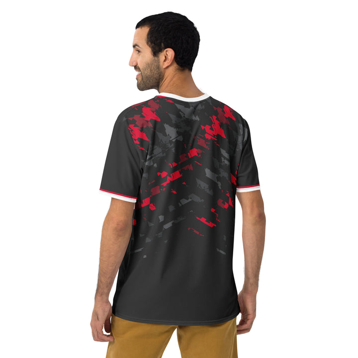 Premium Men's Jersey - Black-Red Copy