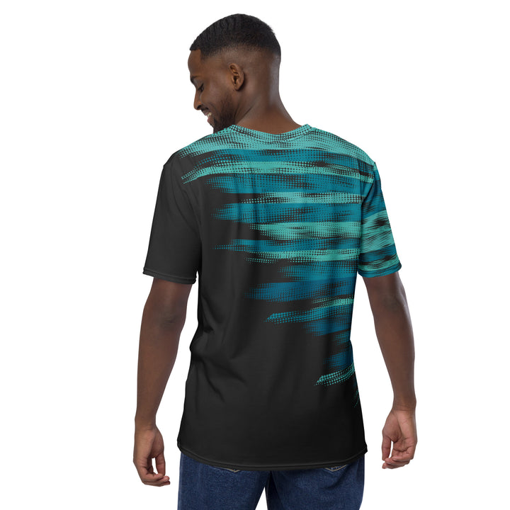 Premium Men's Jersey - Black-Turquoise Power