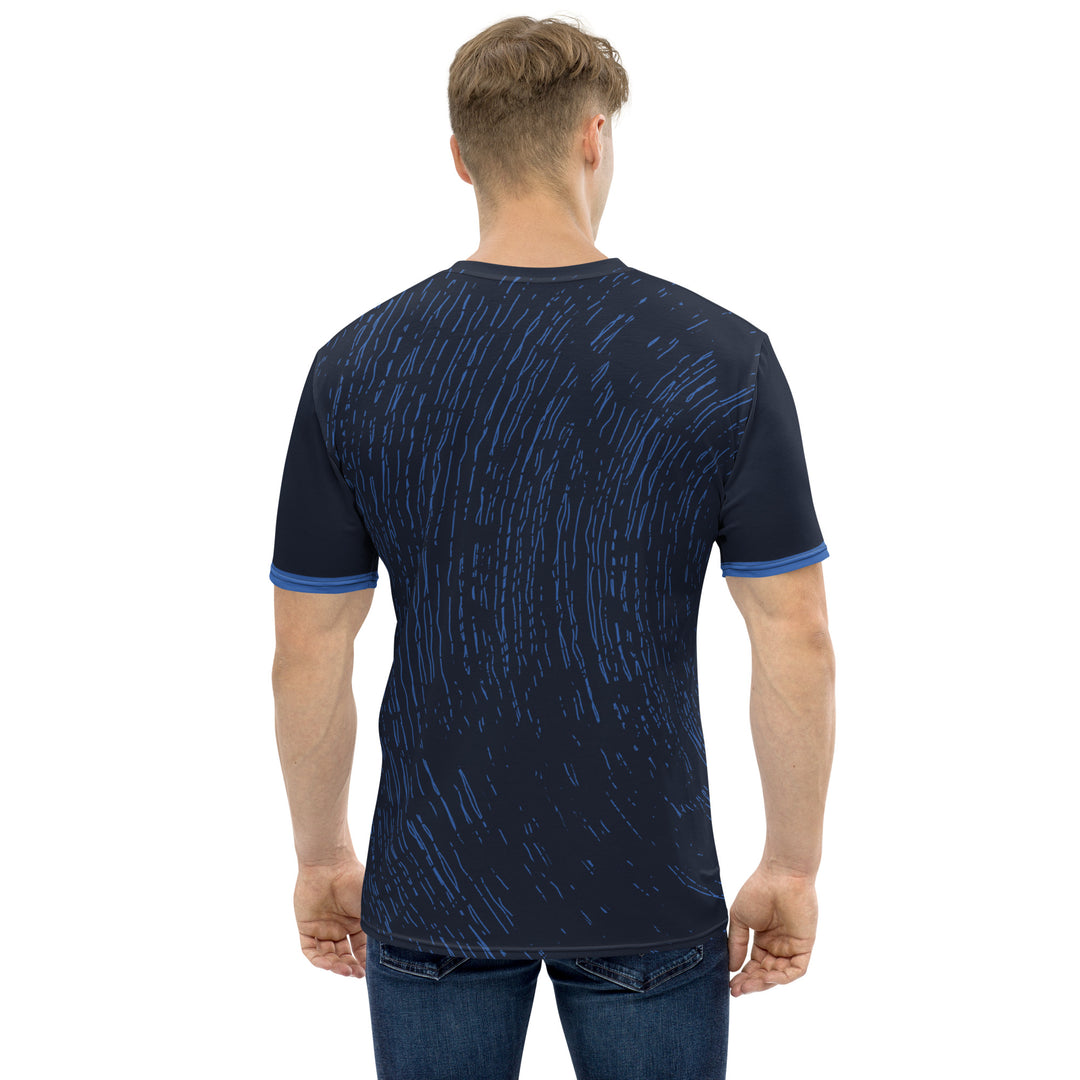 Premium Men's Jersey - Black-Blue Orbit