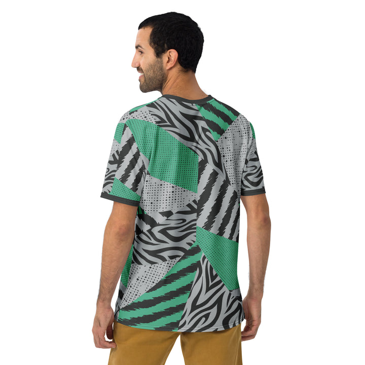 Premium Men's Jersey - Grey-Green Illusion