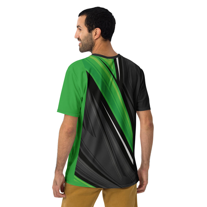 Premium Men's Jersey - Black-Green Stalk