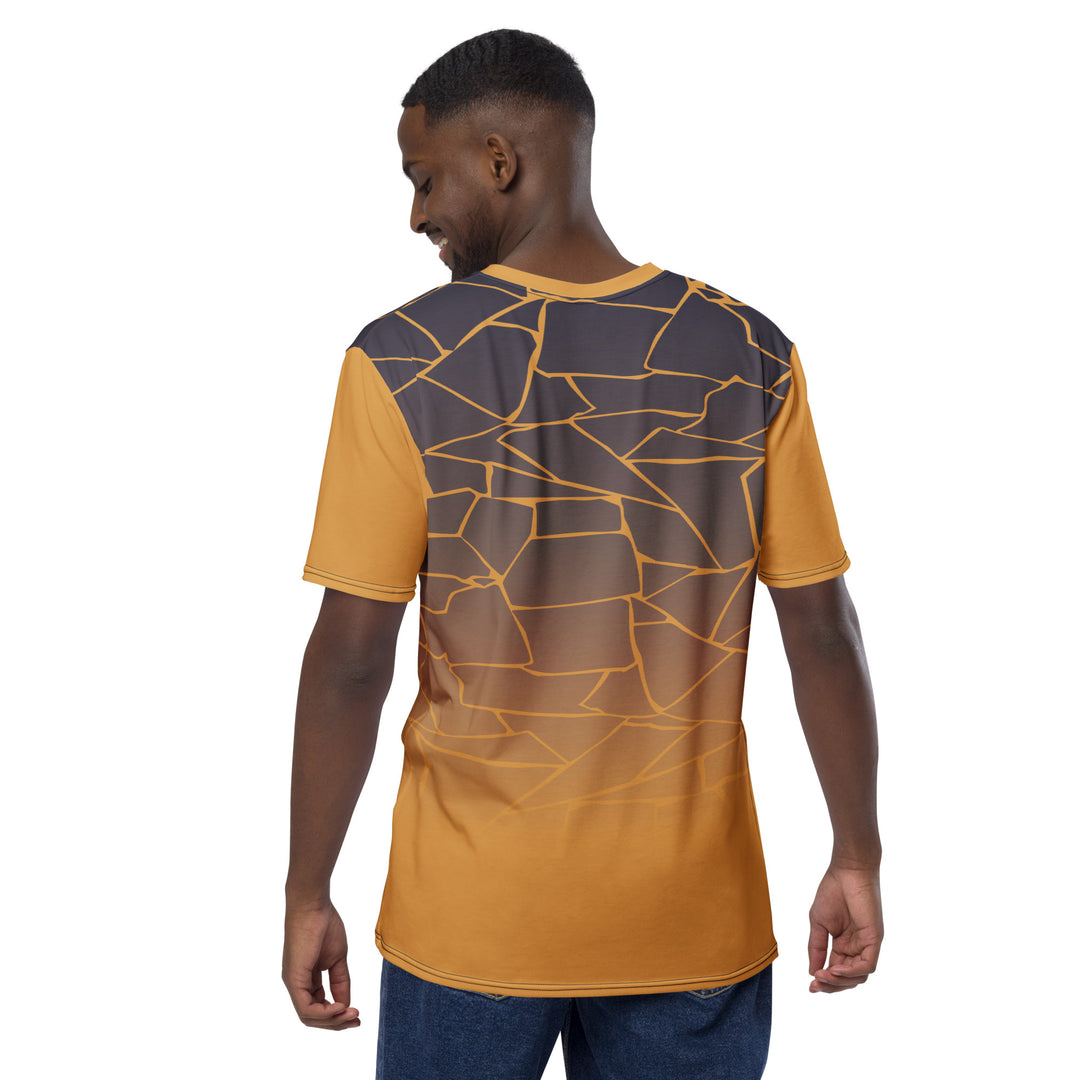 Premium Men's Jersey - Yellow-Grey Lava