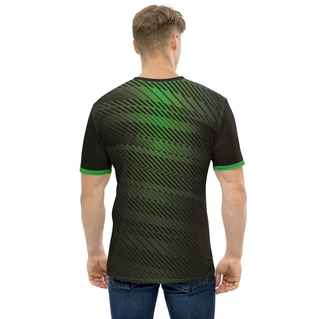 Premium Men's Jersey - Black-Green Parts