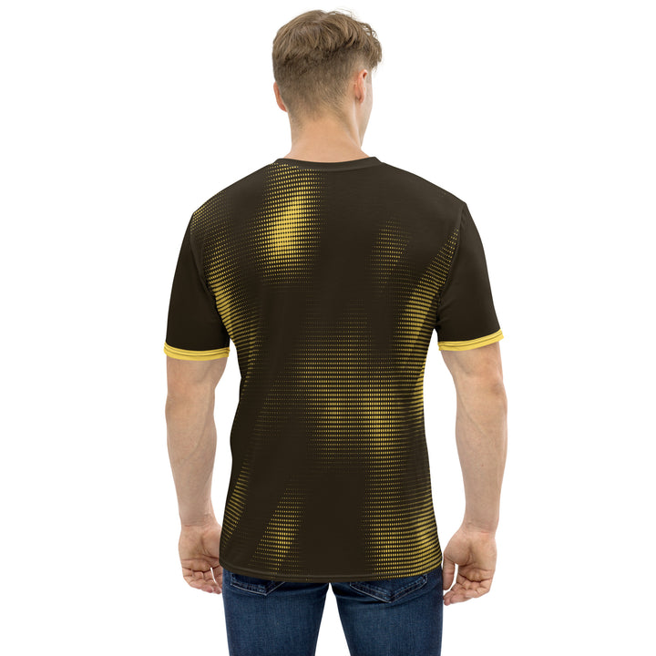 Premium Men's Jersey - Black-Yellow Stripes