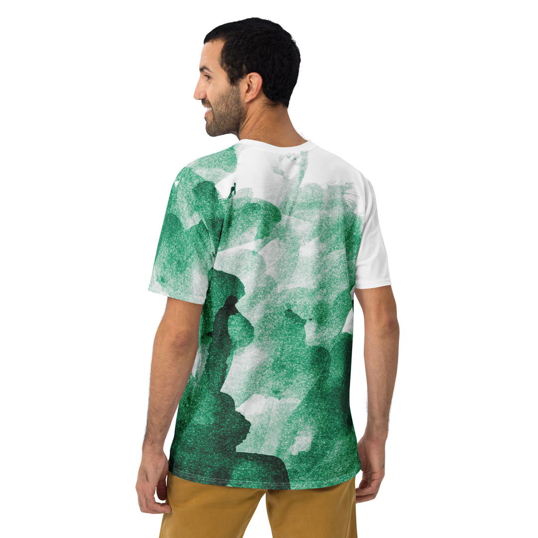 Premium Men's Jersey - Green-White Art