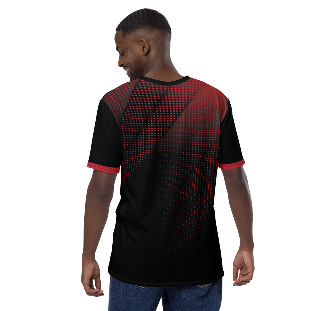 Premium Men's Jersey - Black-Red Shine