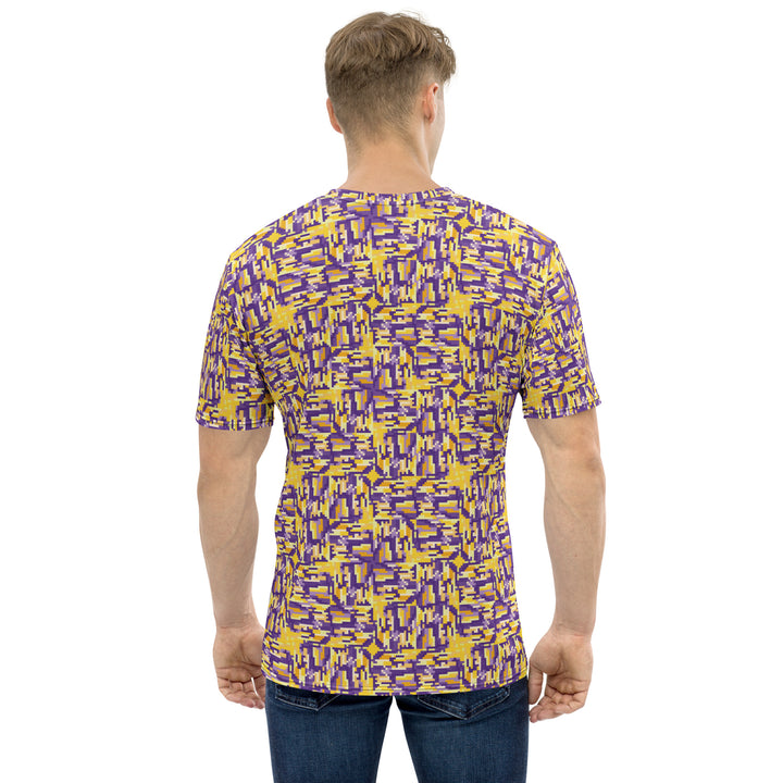 Premium Men's Jersey - Yellow-Purple Deception