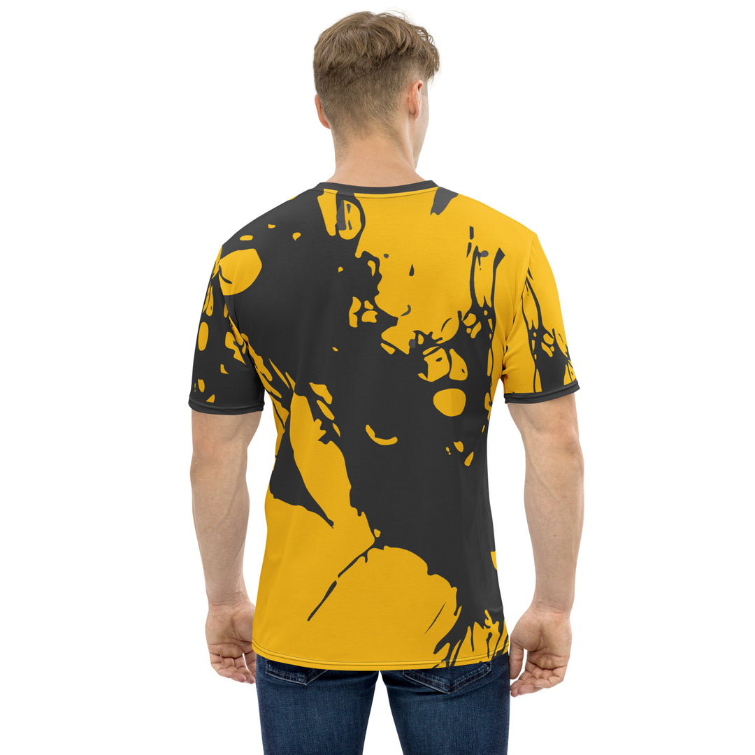 Premium Men's Jersey - Yellow-Black Blob