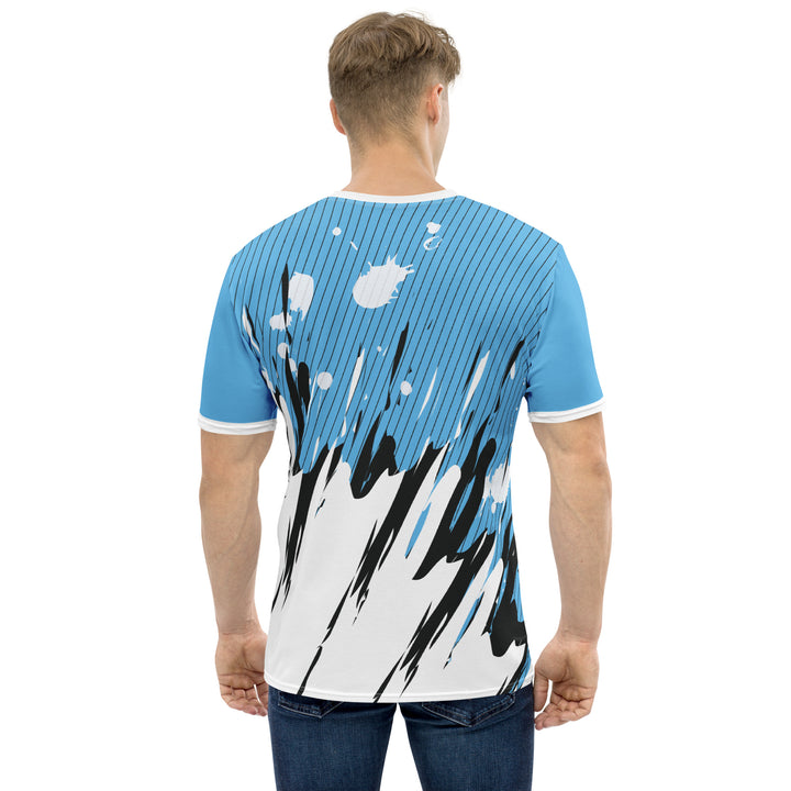 Premium Men's Jersey - Blue-White Splash