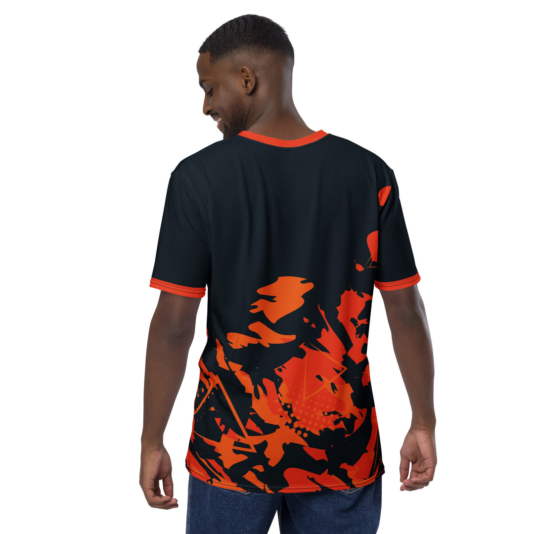 Premium Men's Jersey - Black-Orange Flicker