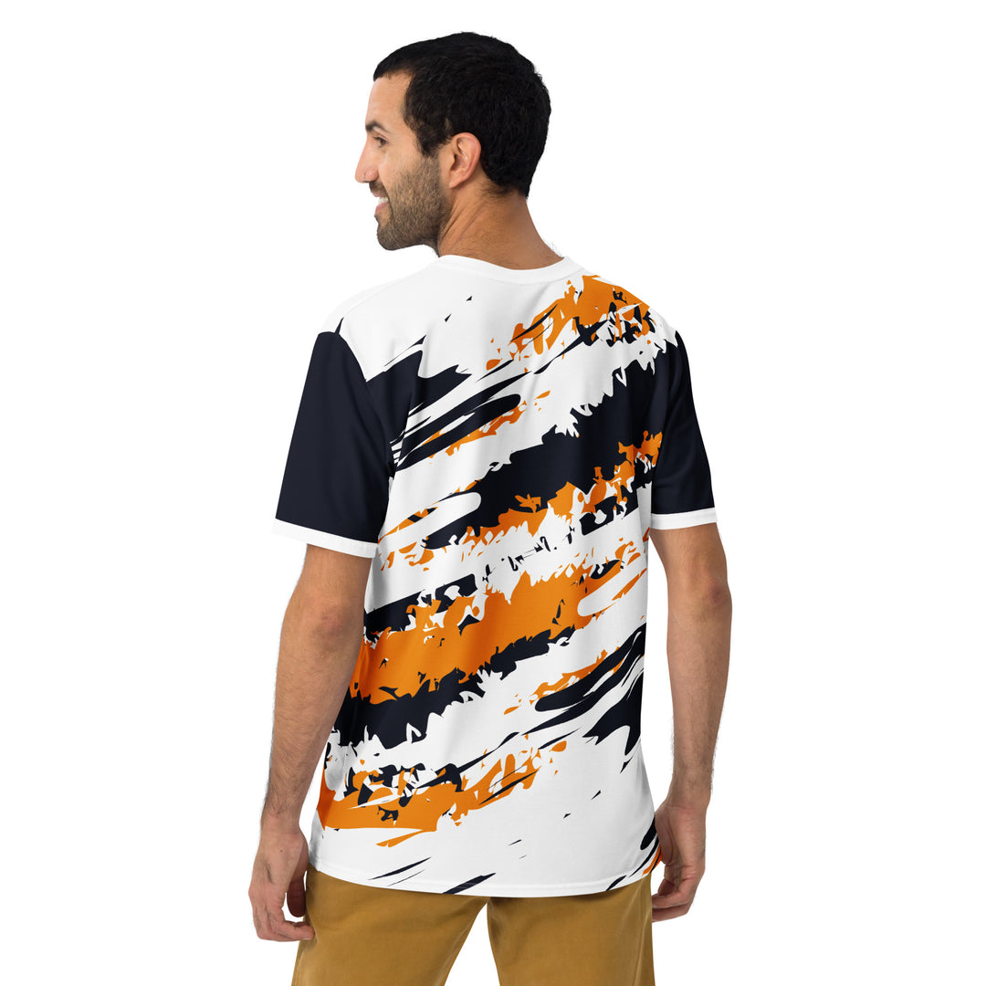 Premium Men's Jersey - White-Orange Ruin