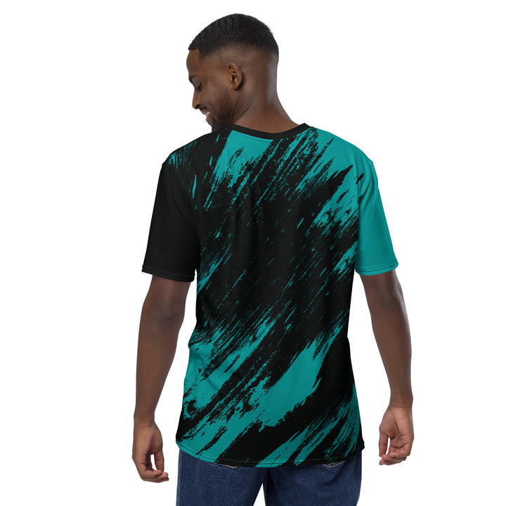 Premium Men's Jersey - Turquoise-Black Fight