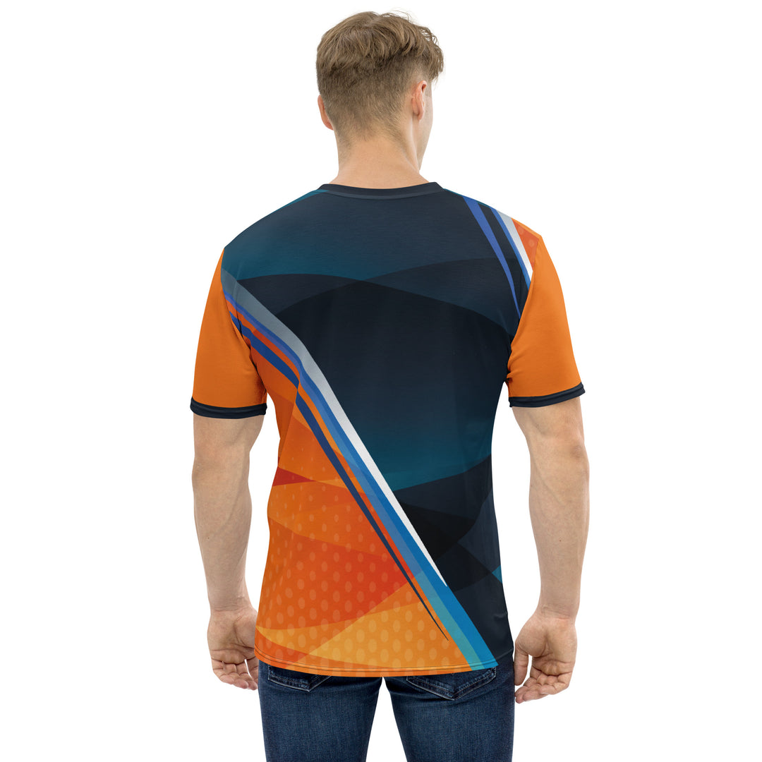 Premium Men's Jersey - Orange-Blue Champ