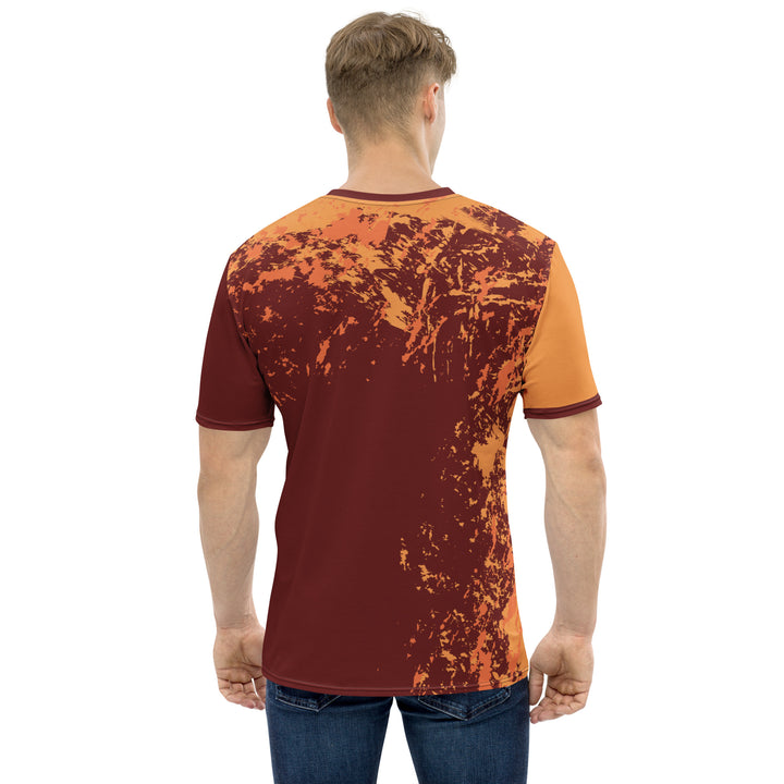 Premium Men's Jersey - Red-Orange Particle