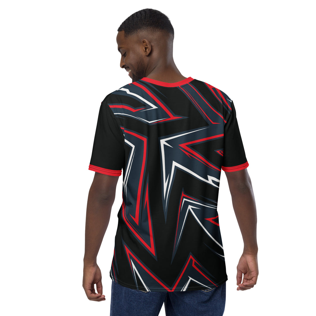 Premium Men's Jersey - Black-Red Arrow