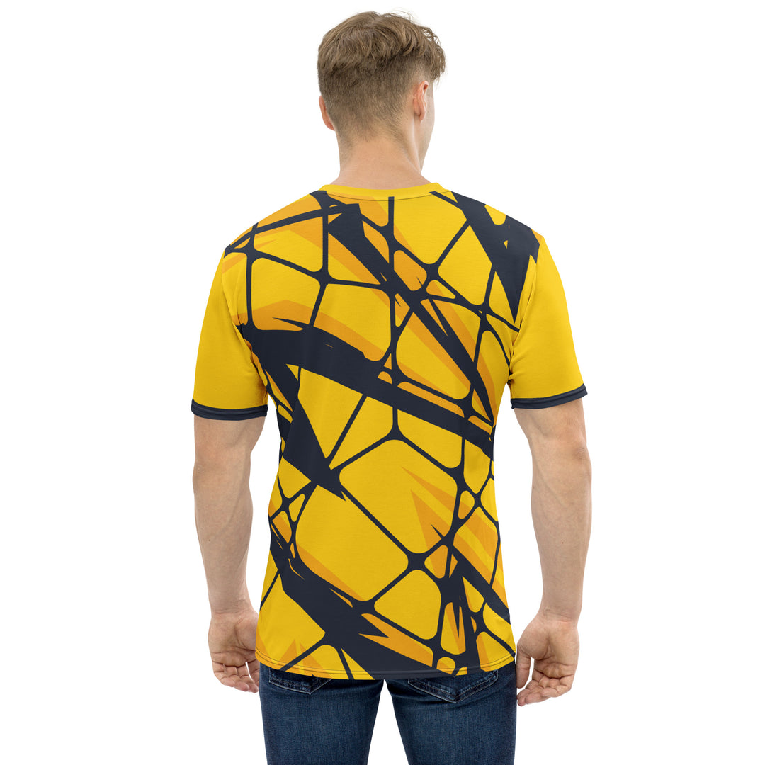 Premium Men's Jersey - Yellow-Black Net