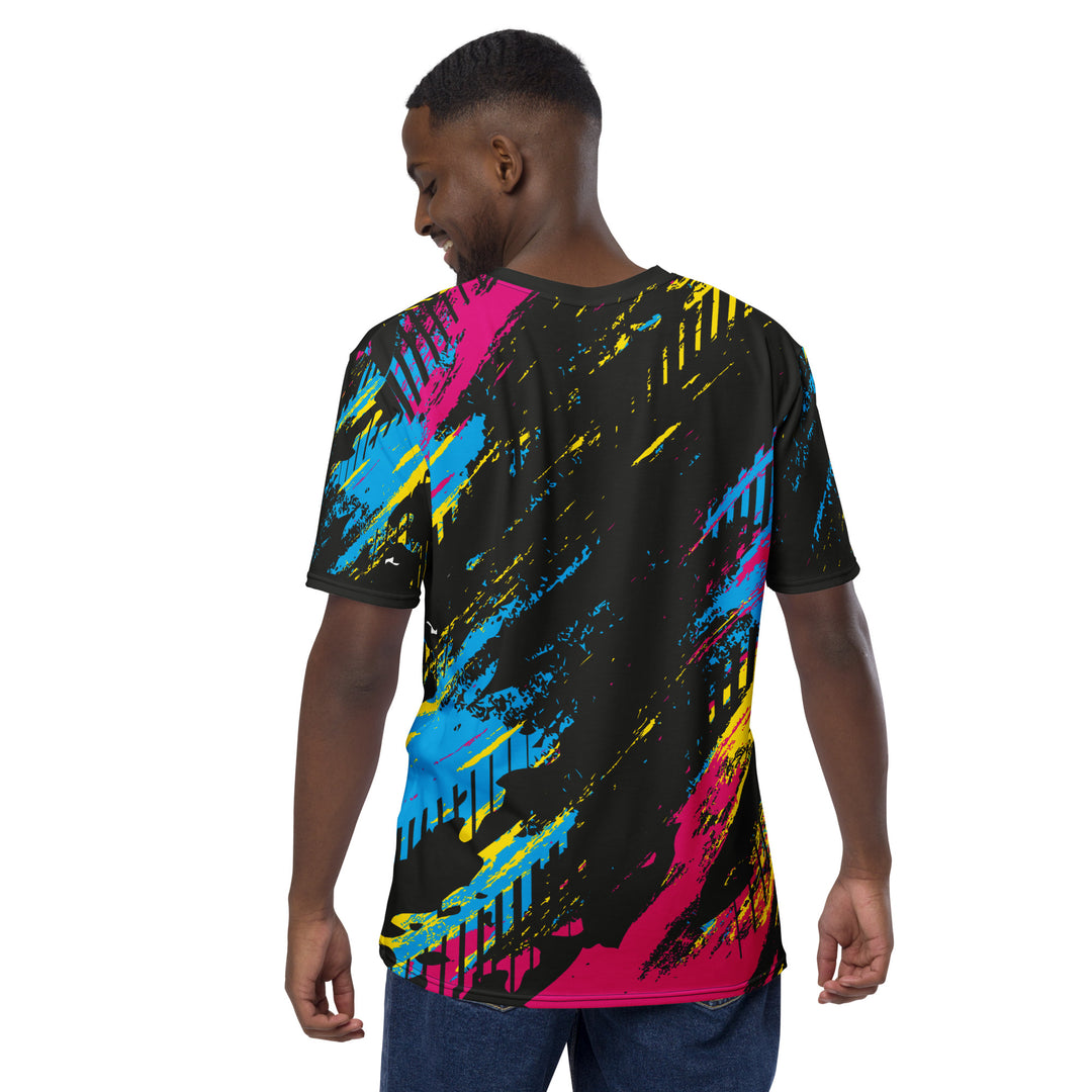 Premium Men's Jersey - Black-Pink Overdraw