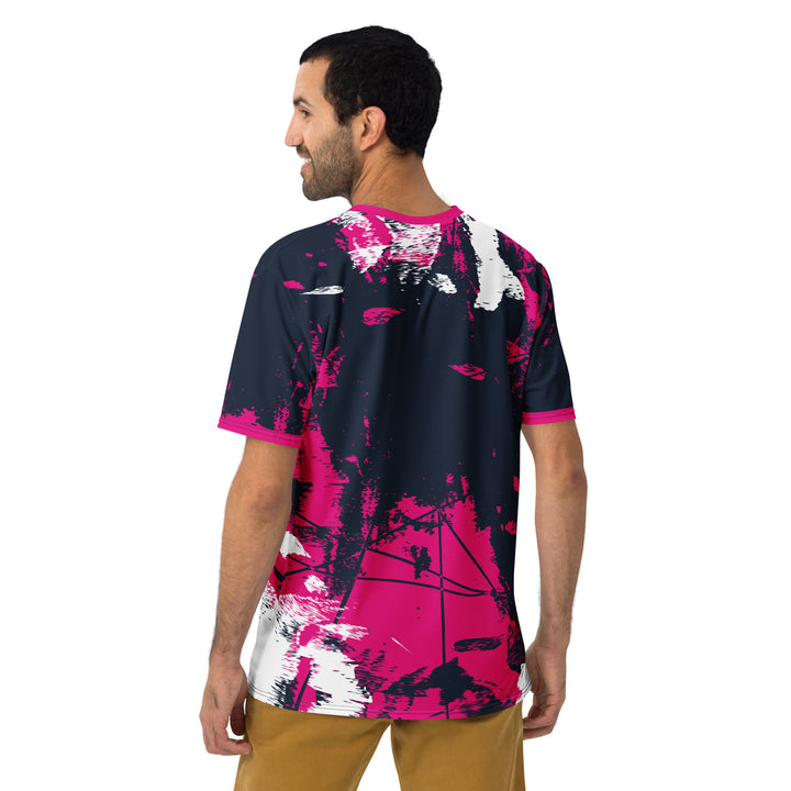 Premium Men's Jersey - Black-Pink Net