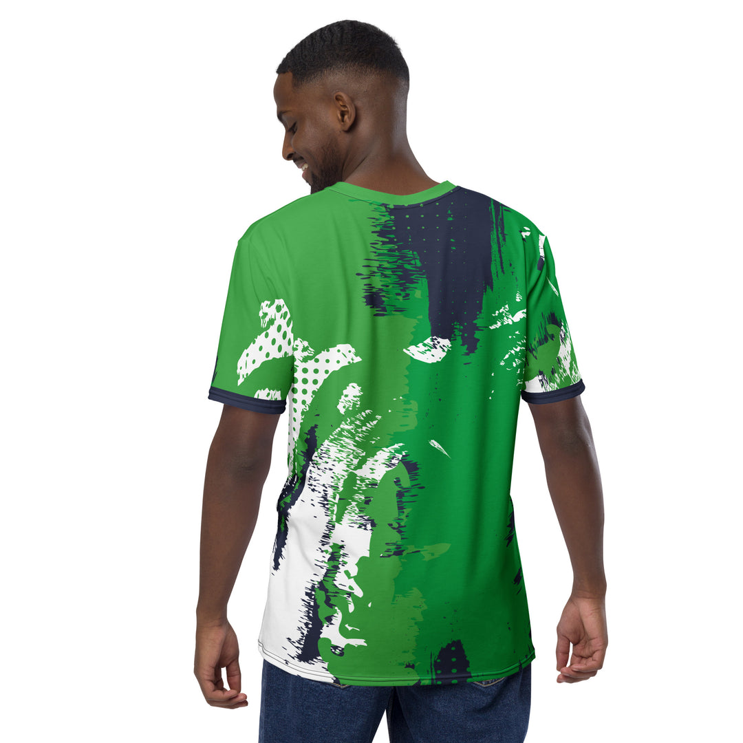 Premium Men's Jersey - Green-White Brush