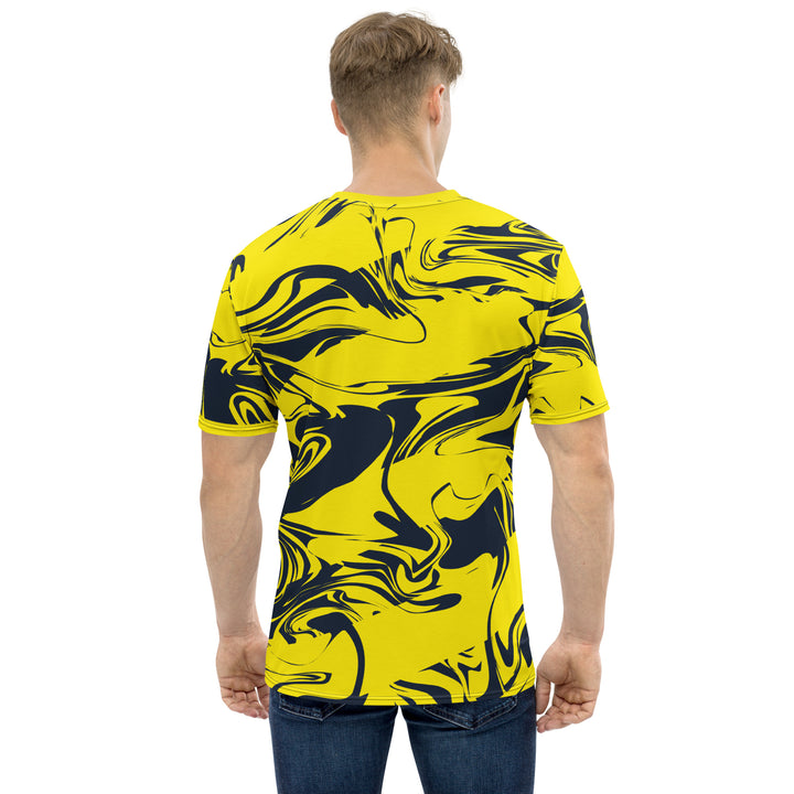 Premium Men's Jersey - Yellow-Black Merge